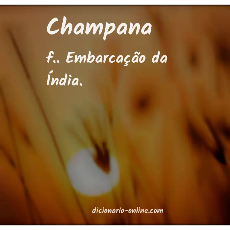 Significado de champana