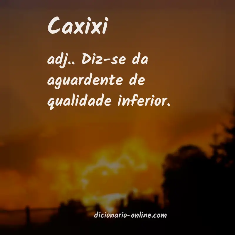 Significado de caxixi