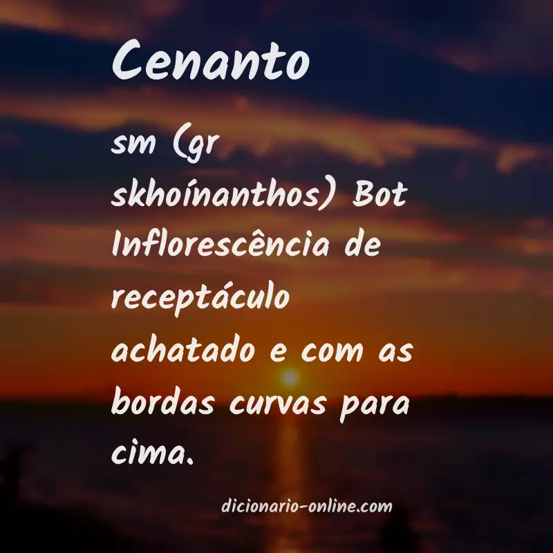 Significado de cenanto
