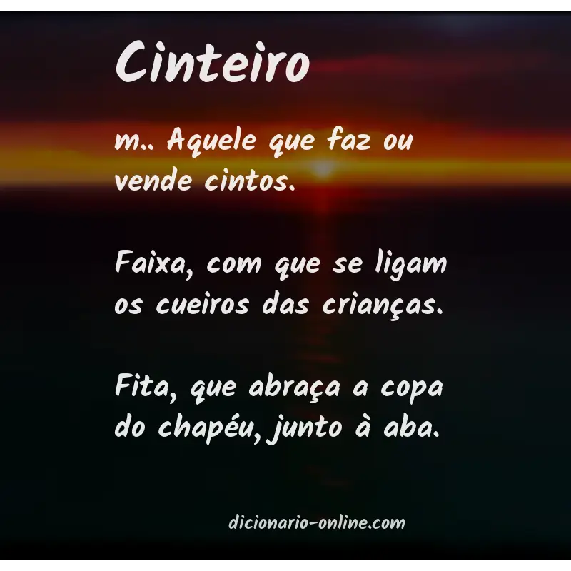 Significado de cinteiro