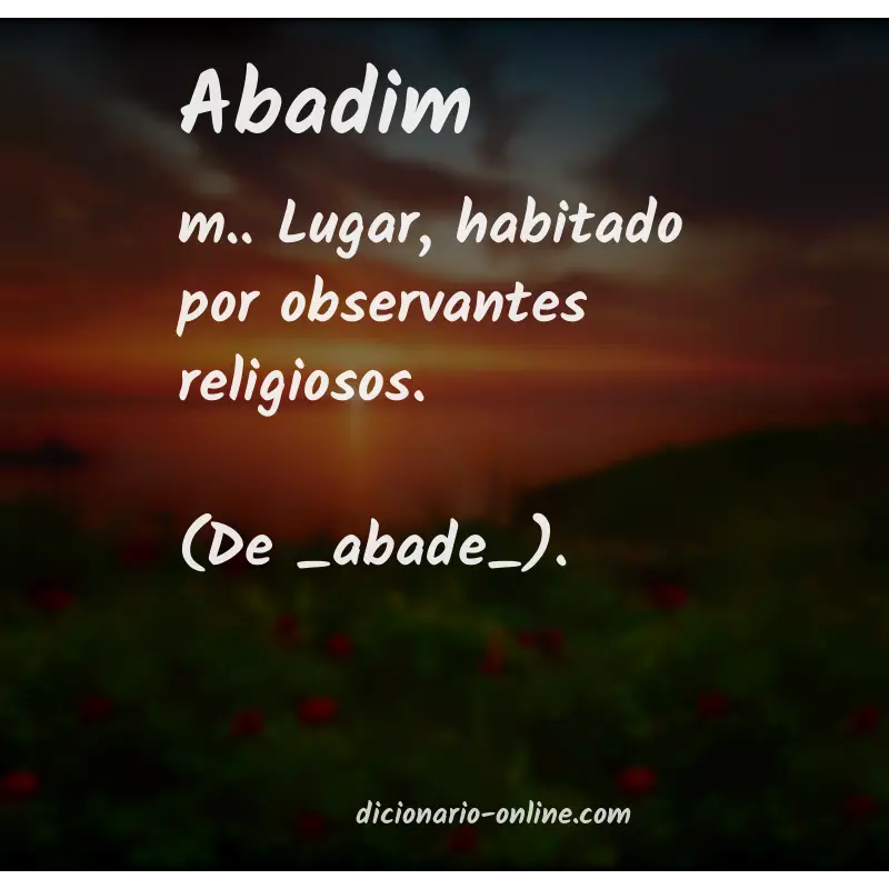 Significado de abadim