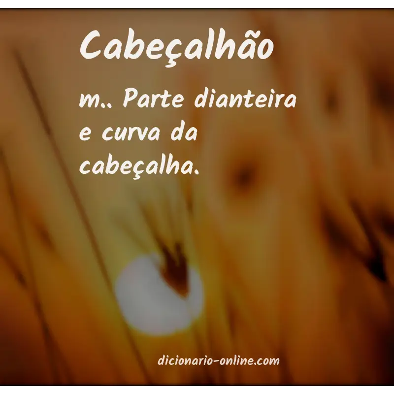 Significado de cabeçalhão