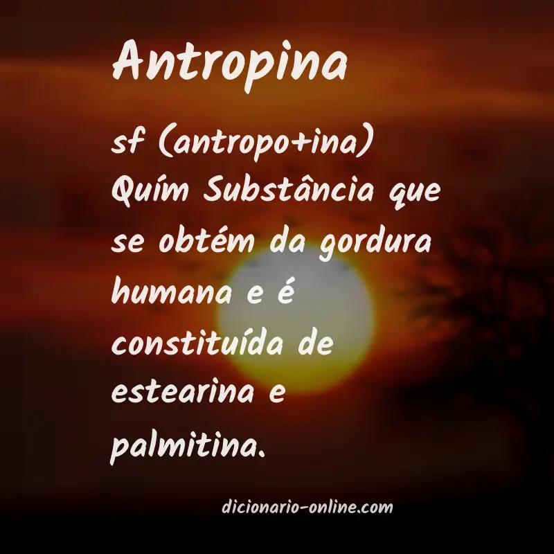 Significado de antropina