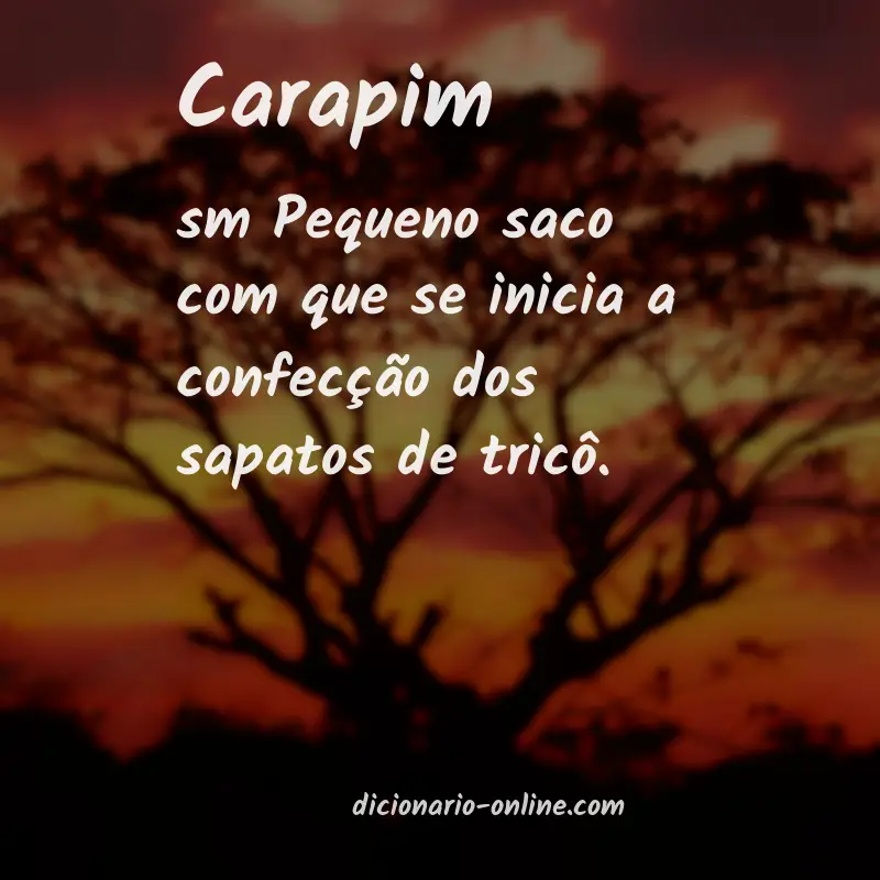 Significado de carapim