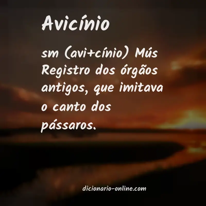Significado de avicínio