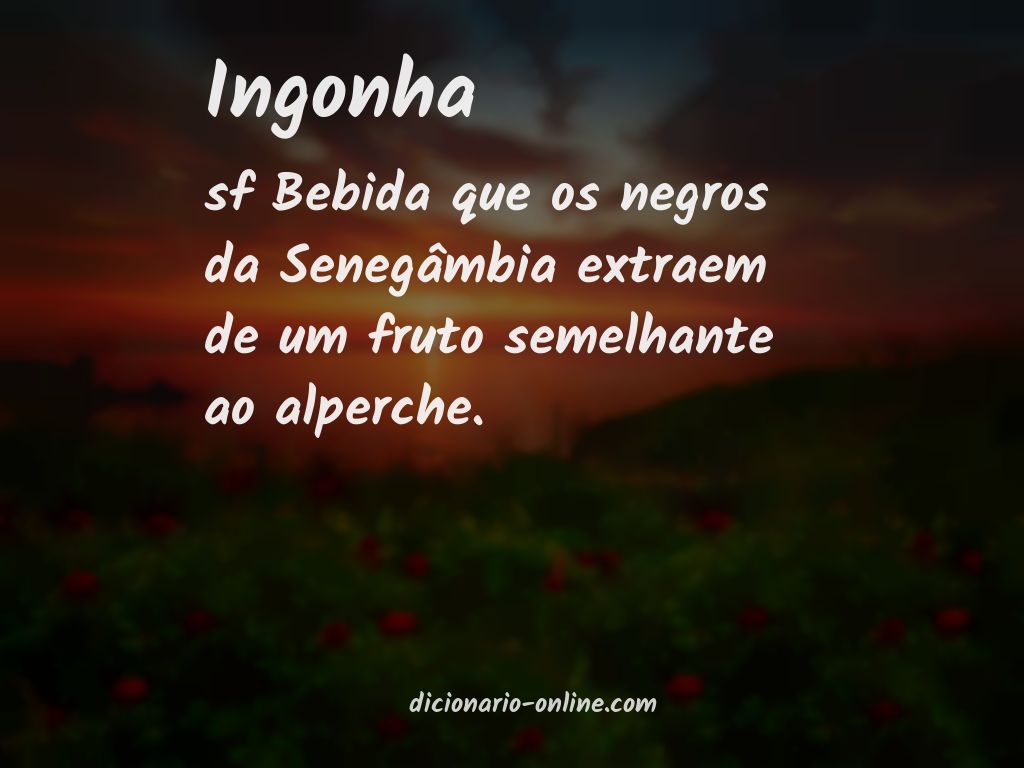 Significado de ingonha
