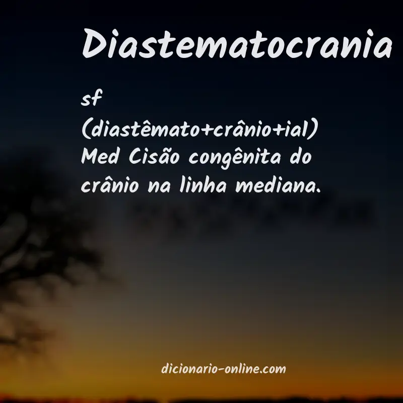 Significado de diastematocrania