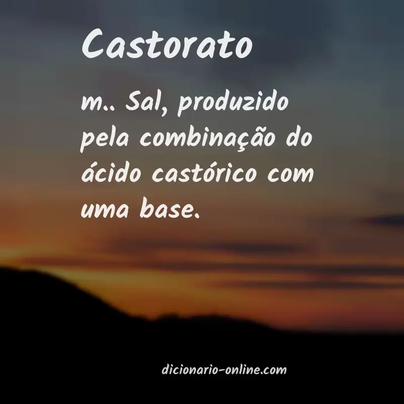 Significado de castorato