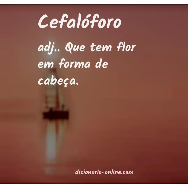 Significado de cefalóforo