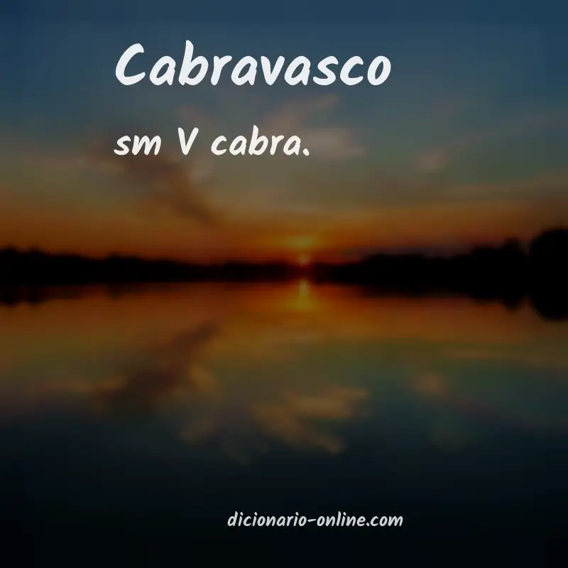 Significado de cabravasco
