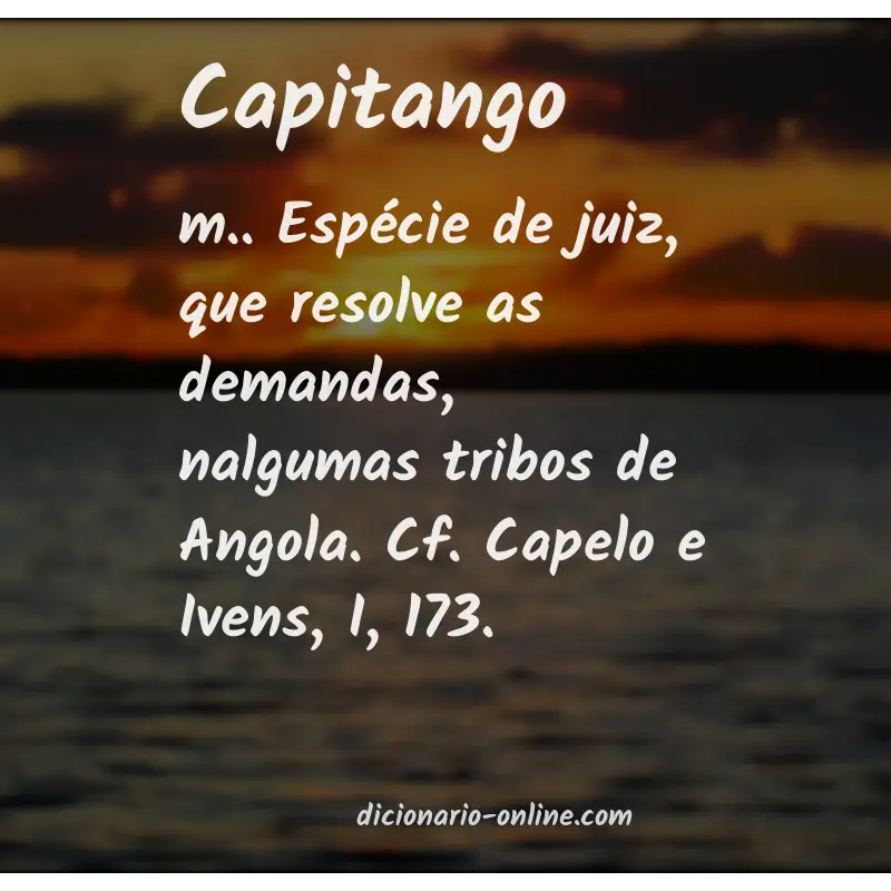 Significado de capitango