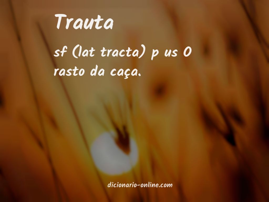 Significado de trauta