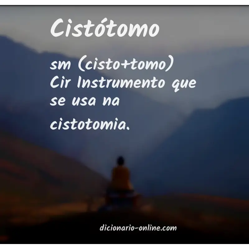 Significado de cistótomo