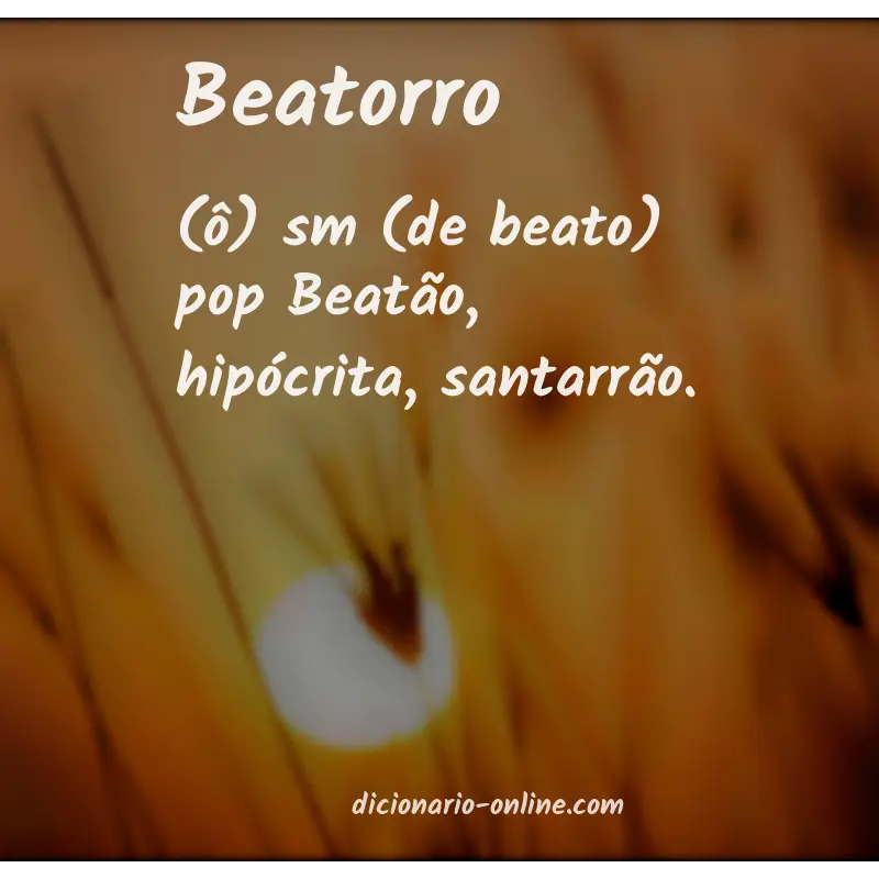 Significado de beatorro