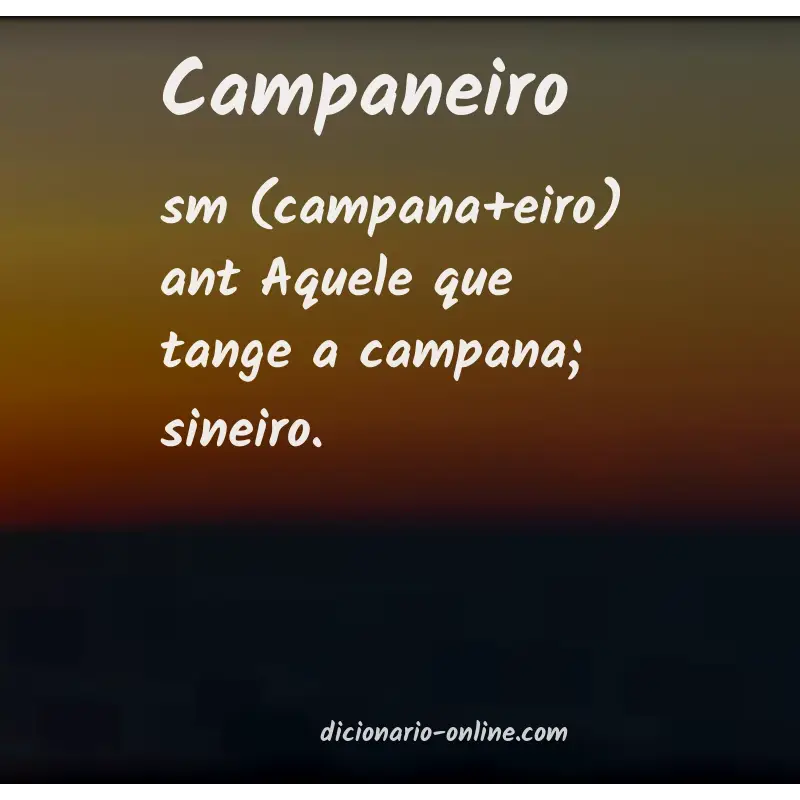 Significado de campaneiro