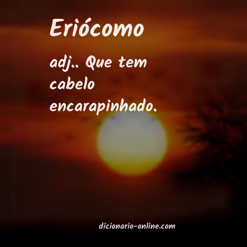 Significado de eriócomo