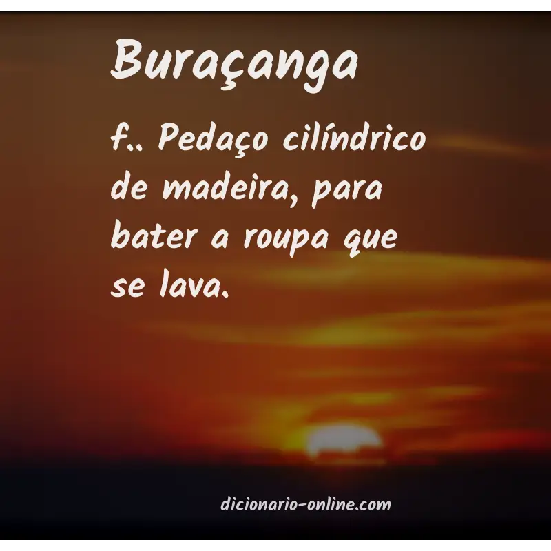 Significado de buraçanga