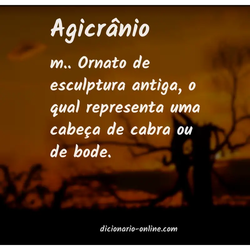 Significado de agicrânio