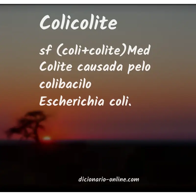 Significado de colicolite
