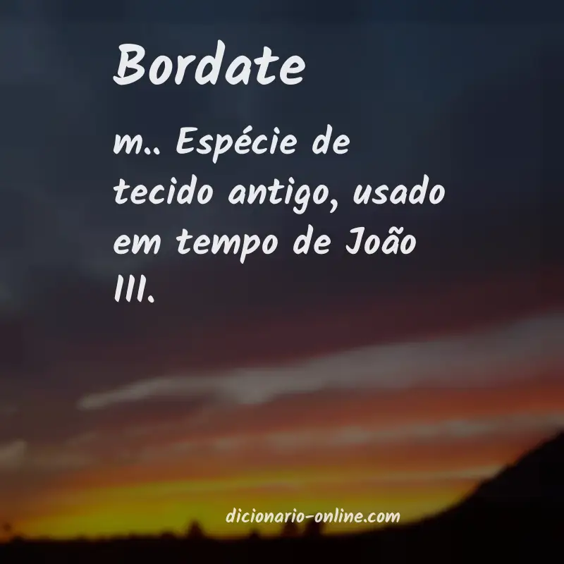 Significado de bordate