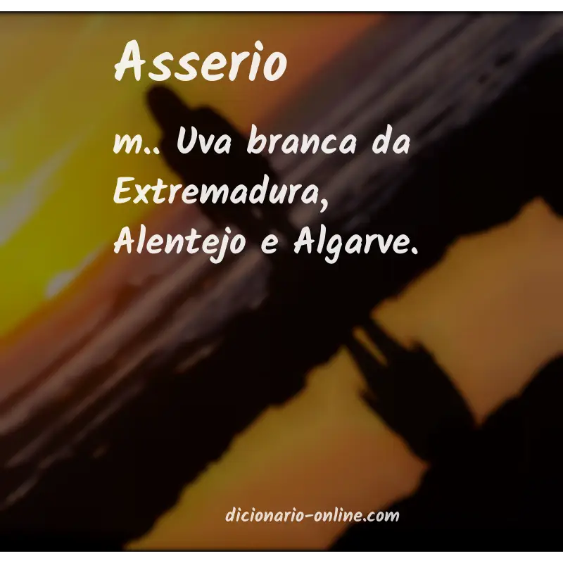 Significado de asserio