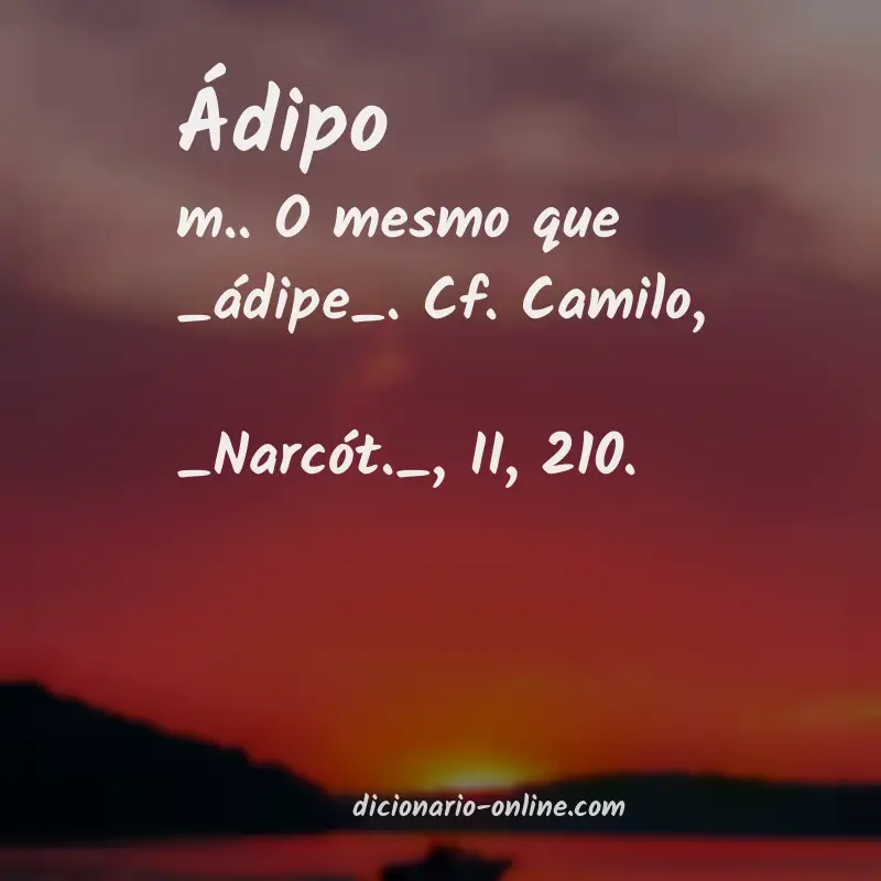 Significado de ádipo