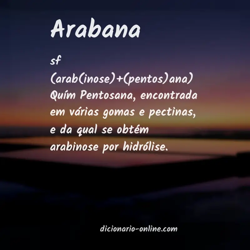 Significado de arabana