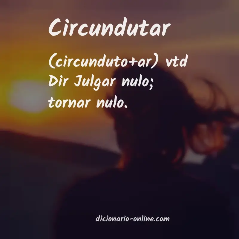 Significado de circundutar