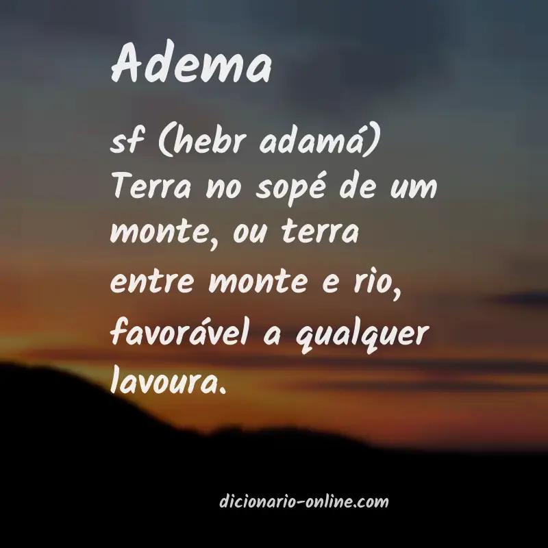 Significado de adema