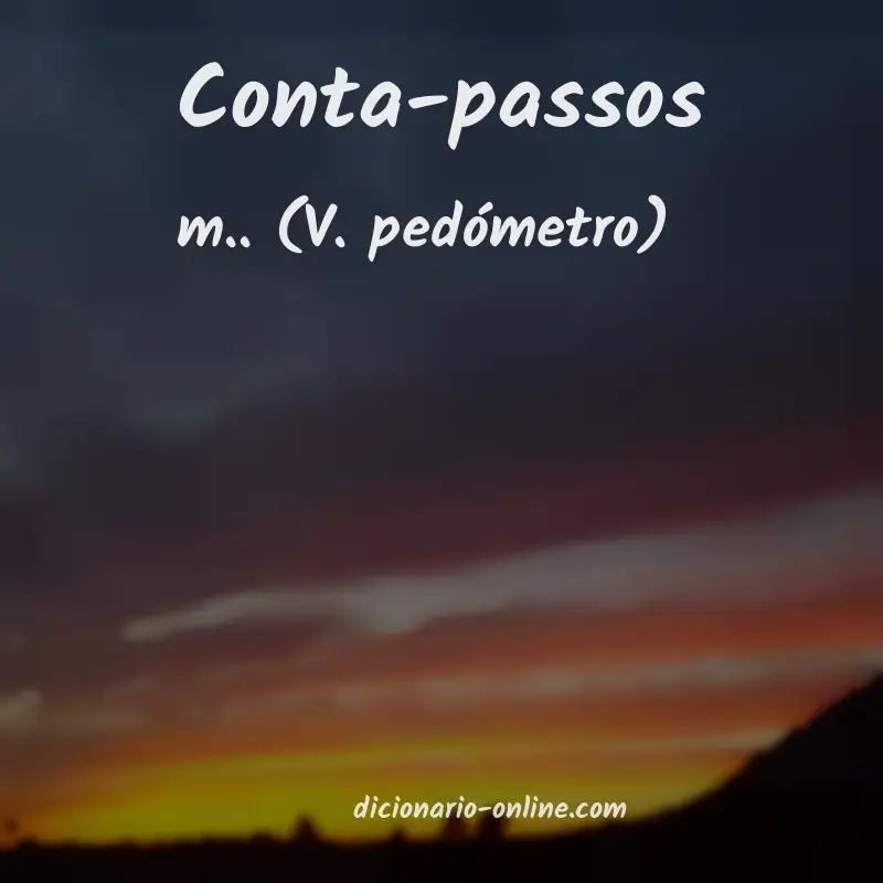 Significado de conta-passos