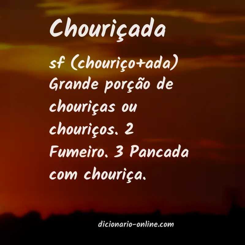 Significado de chouriçada