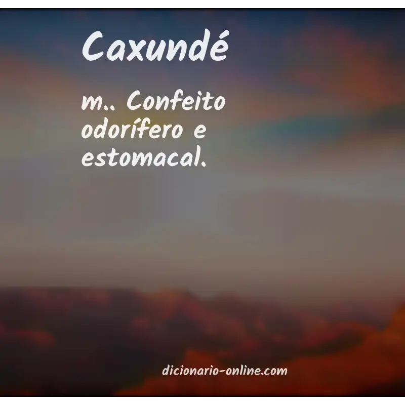 Significado de caxundé