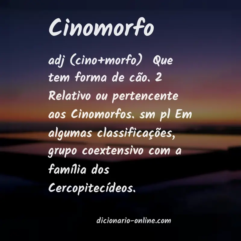 Significado de cinomorfo