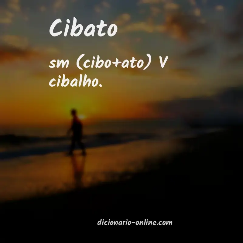 Significado de cibato