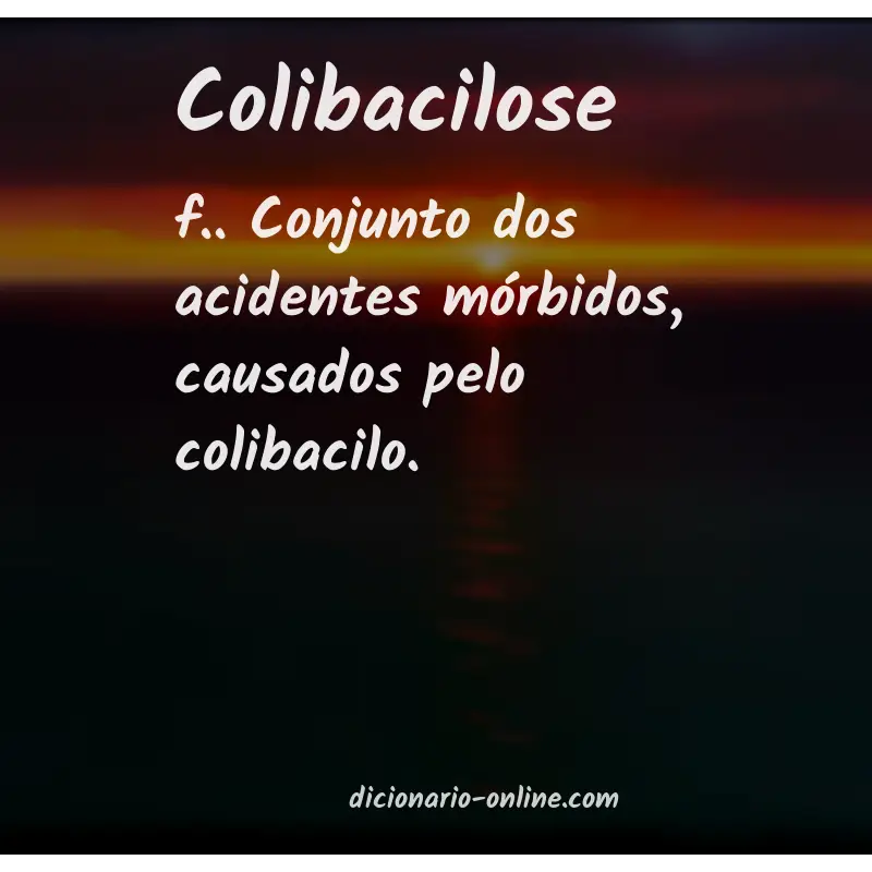 Significado de colibacilose