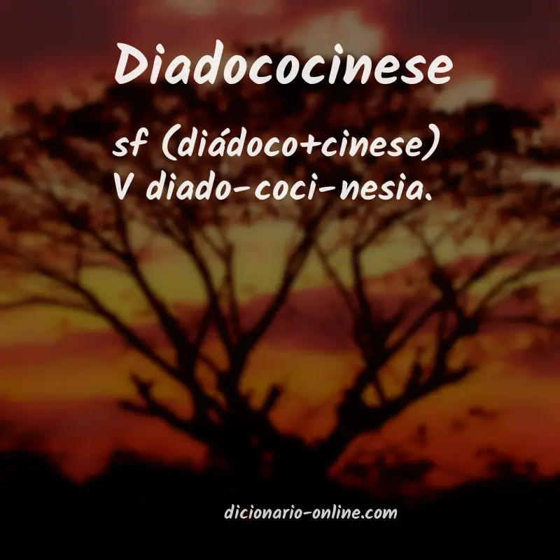 Significado de diadococinese