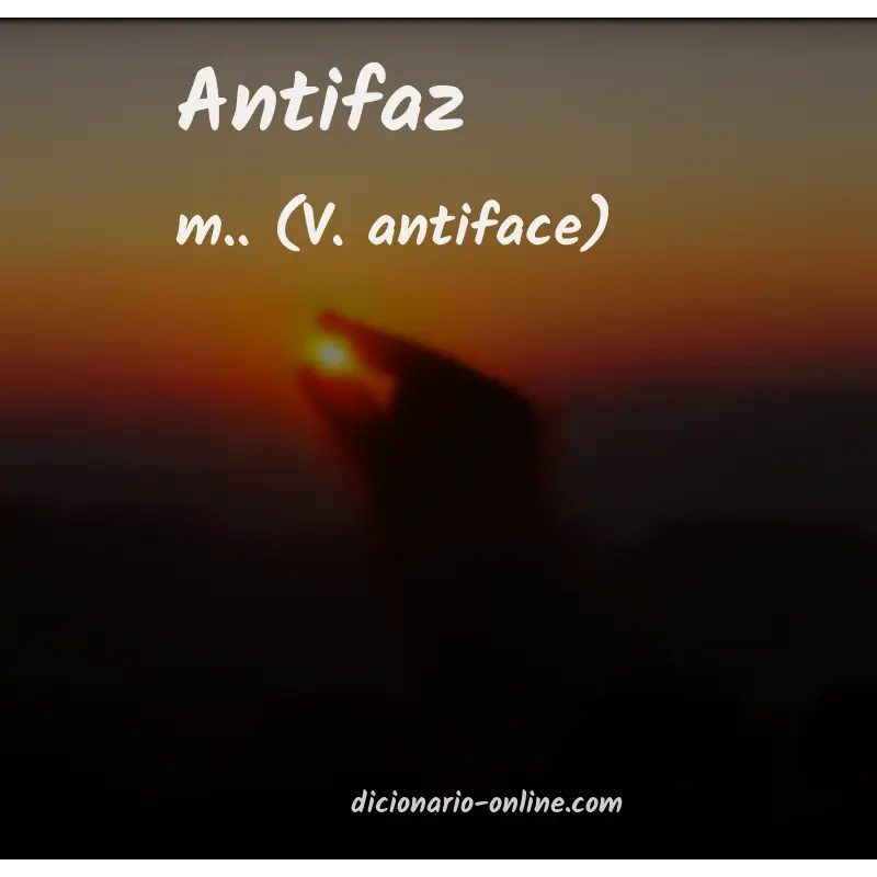 Significado de antifaz