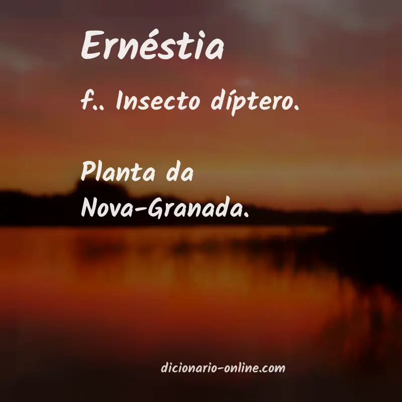 Significado de ernéstia