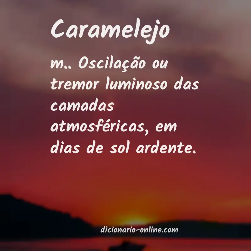 Significado de caramelejo