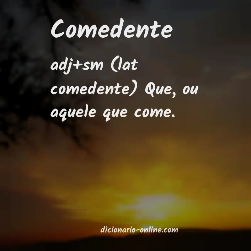 Significado de comedente