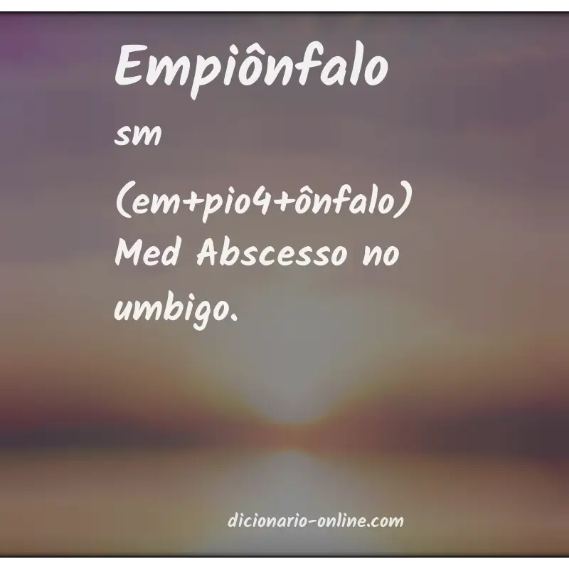 Significado de empiônfalo
