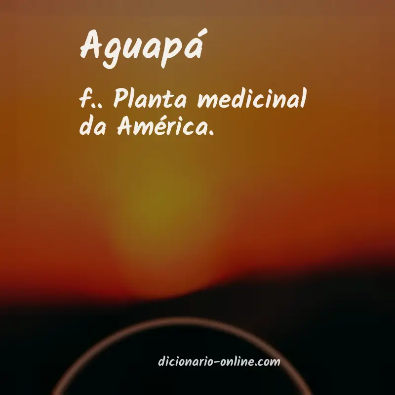 Significado de aguapá