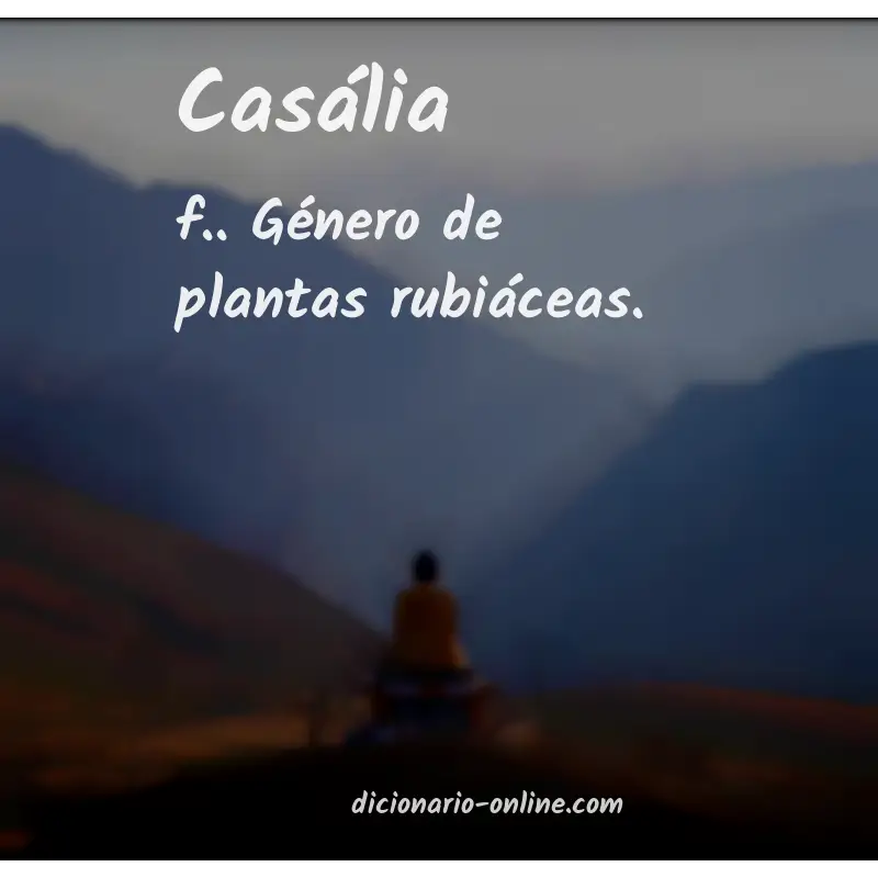 Significado de casália