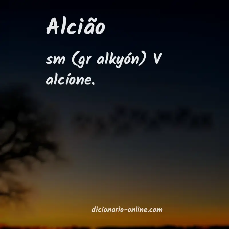 Significado de alcião