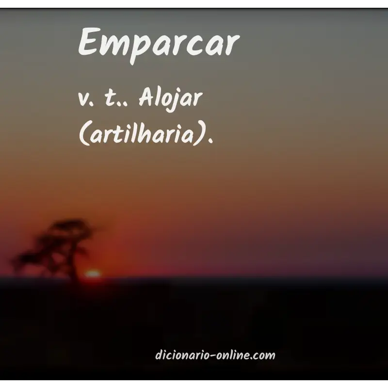 Significado de emparcar