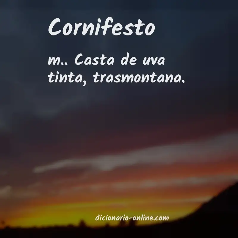 Significado de cornifesto
