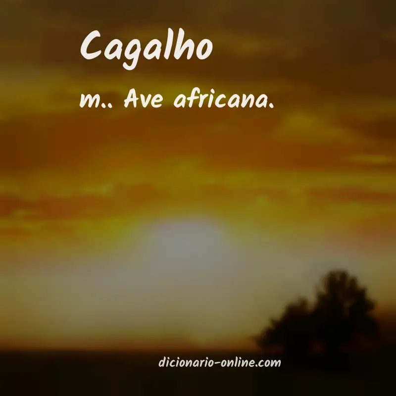 Significado de cagalho