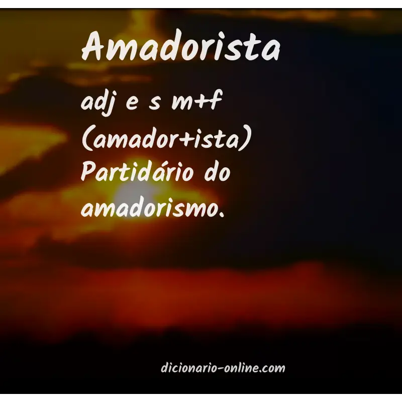 Significado de amadorista