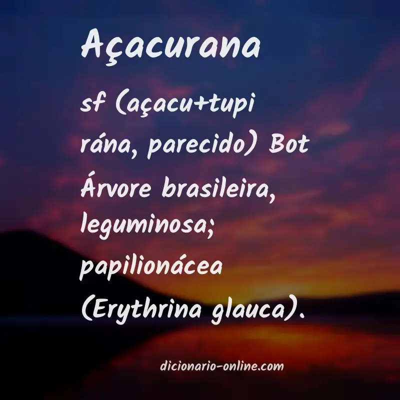 Significado de açacurana