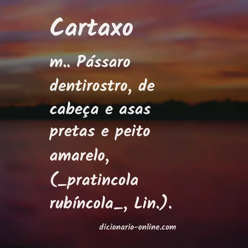 Significado de cartaxo